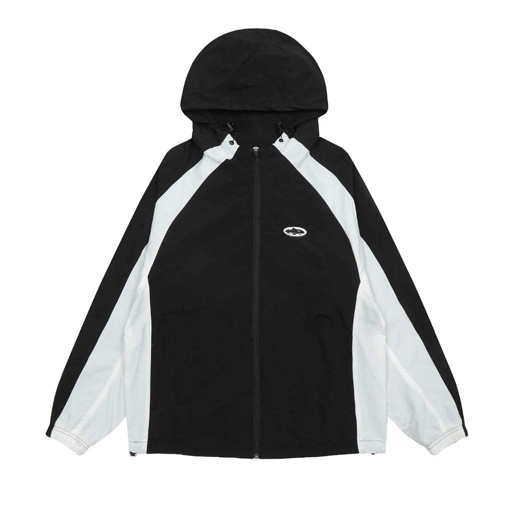 SEVENPETALS x CZ Black Windbreaker