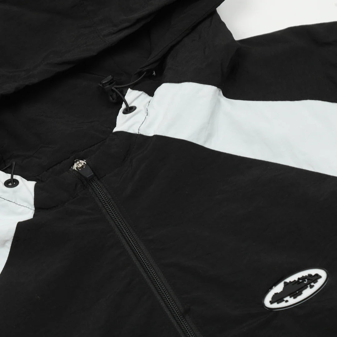 SEVENPETALS x CZ Black Windbreaker