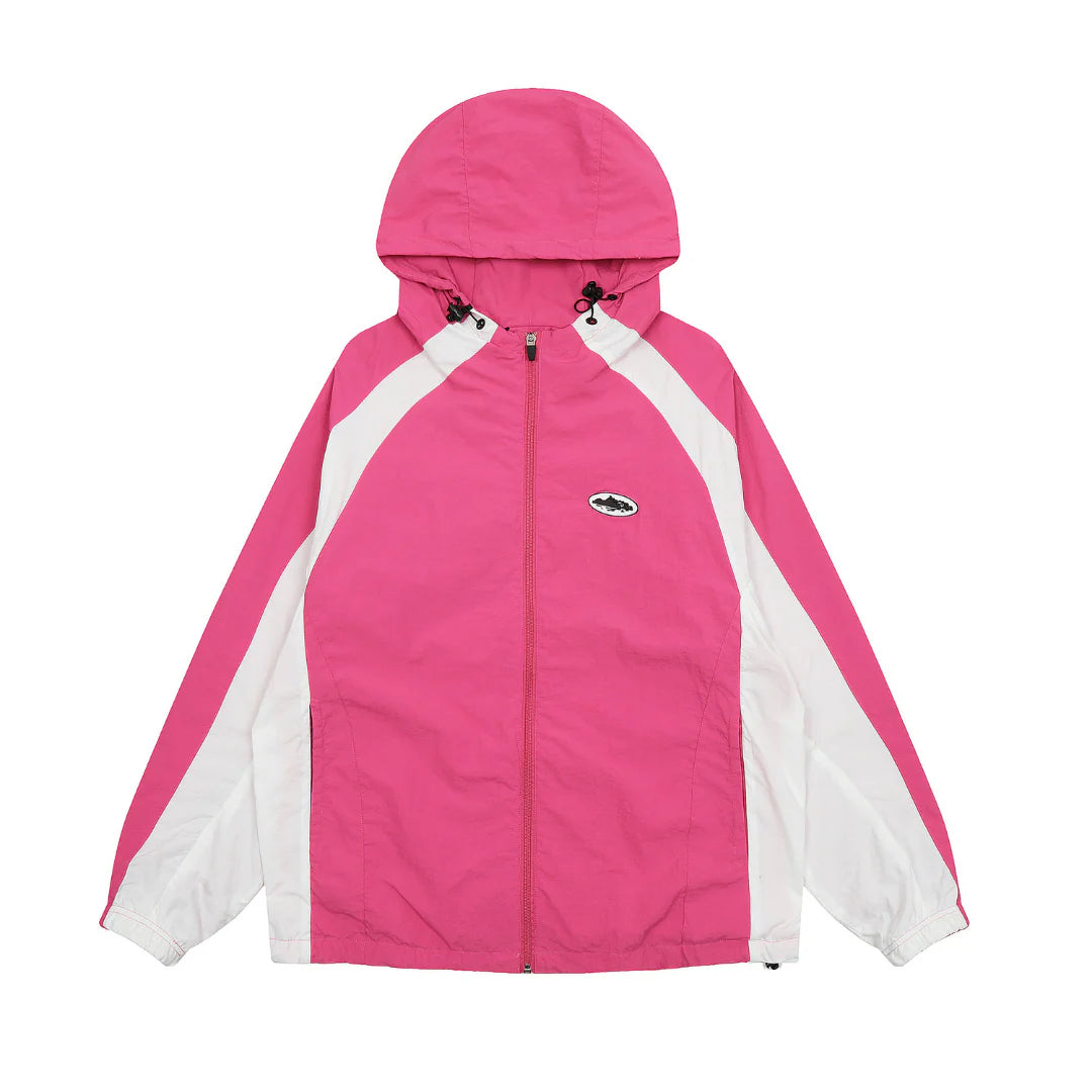SEVENPETALS x CZ Pink Windbreaker