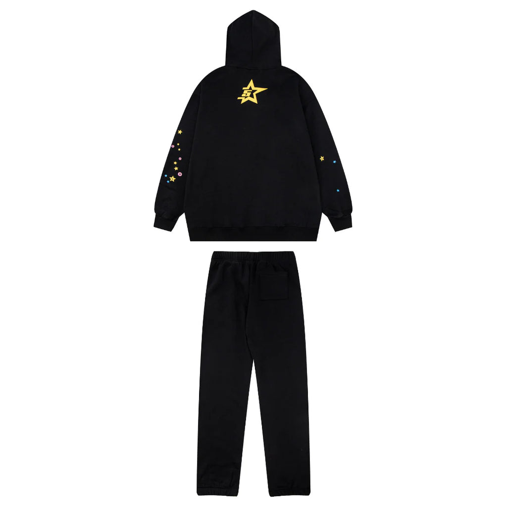 Sp5der Tracksuit Black