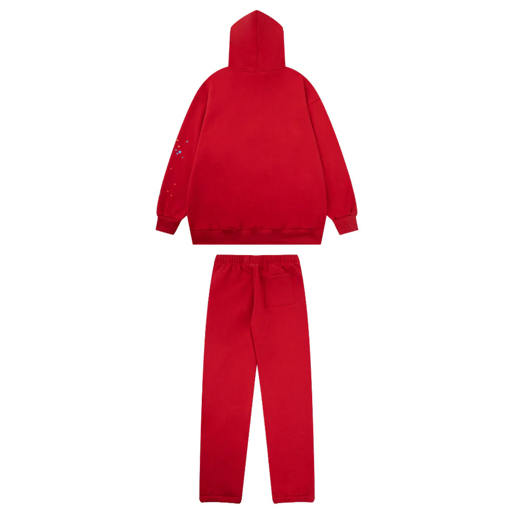 Sp5der Tracksuit Red