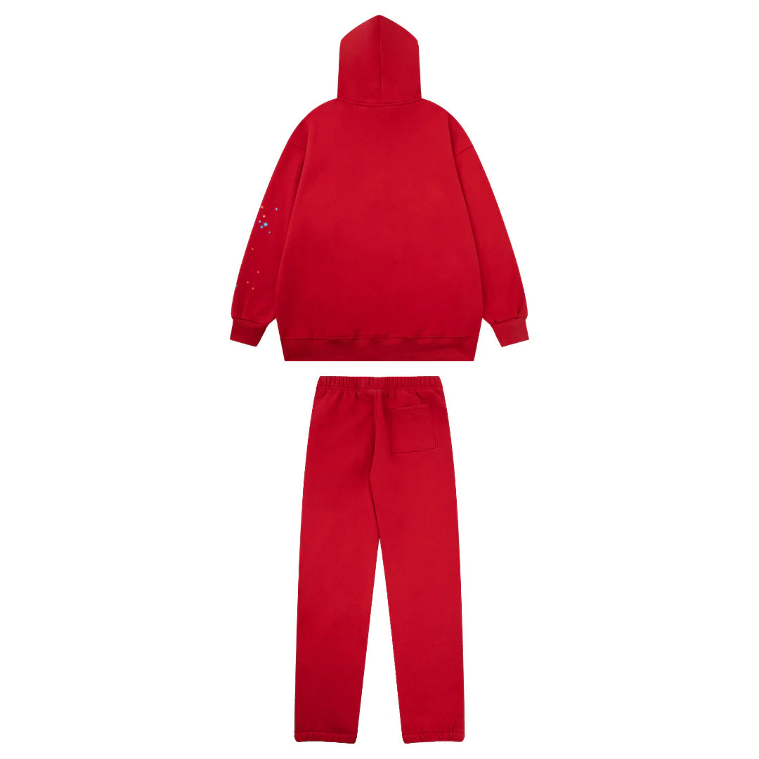 Sp5der Tracksuit Red
