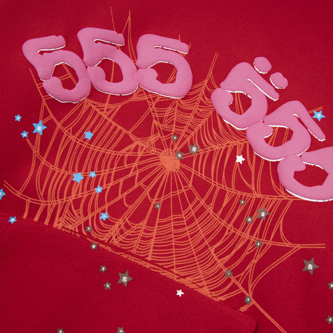 Sp5der Tracksuit Red