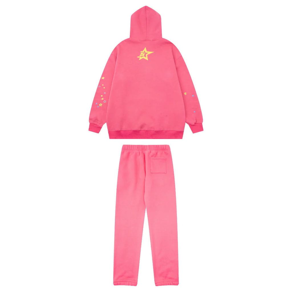 Sp5der Tracksuit Pink