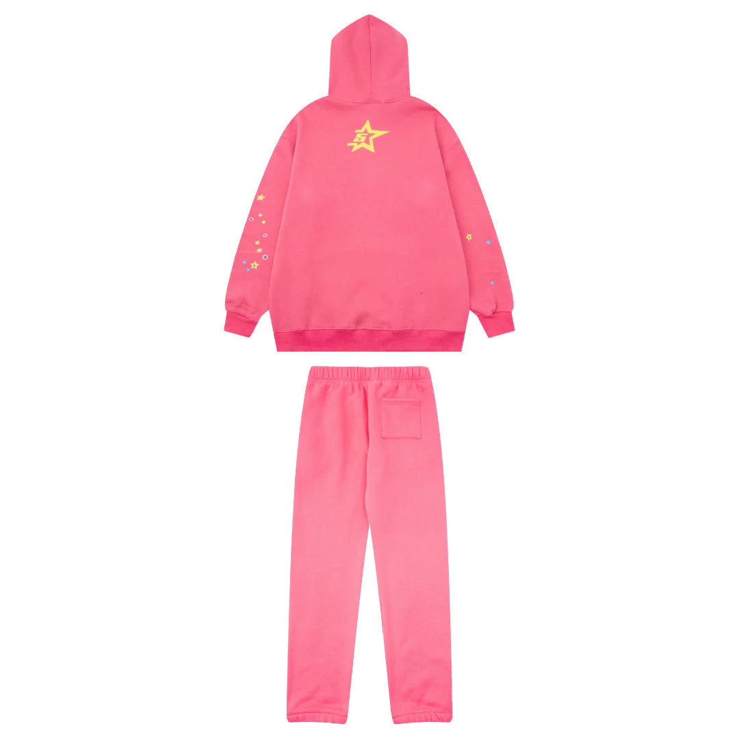 Sp5der Tracksuit Pink