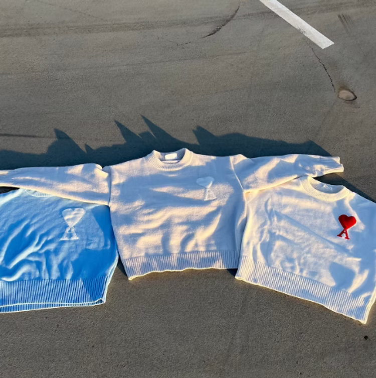 Seven Petals Heart Sweater